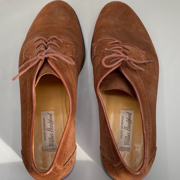 Elegant Brown Suede Oxford Shoes (LOT 408) main image 4